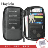 RFID Travel Passport Wallet Multi-Function Waterproof Family Passport